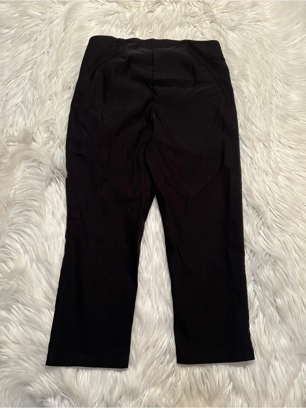 89th & Madison Womens Size Small Ultra Stretch Capri Pants Black Pull On Cropped